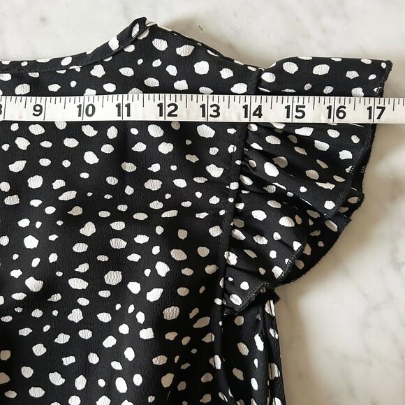 FSL Apparel Polka Dot Dress Sleeveless V-Neck Elastic Waist - Women's Size L - Picture 12 of 14